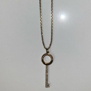 Long Gold Michael Kors Key Pendant